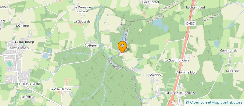 localisation de l'entreprise MONSIEUR LOICK HAMON  MESNIL-ROC'H