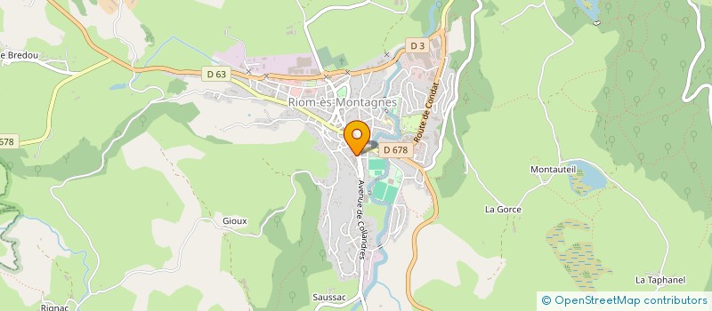 localisation de l'entreprise MONSIEUR LOICK LEROY à RIOM-ES-MONTAGNES