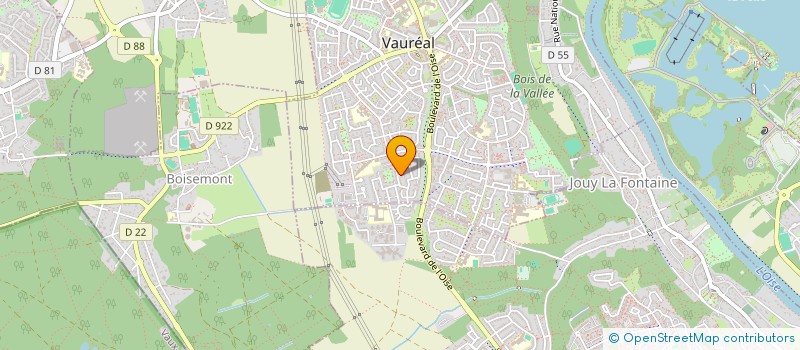 localisation de l'entreprise MONSIEUR LOICK MONTCHO  VAUREAL