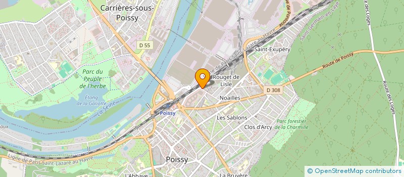 localisation de l'entreprise MONSIEUR LOICK MORMIN à POISSY