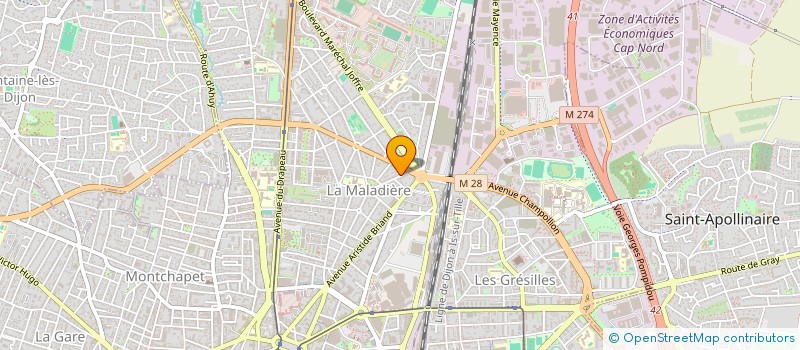 localisation de l'entreprise MONSIEUR LOICK QUERET  DIJON