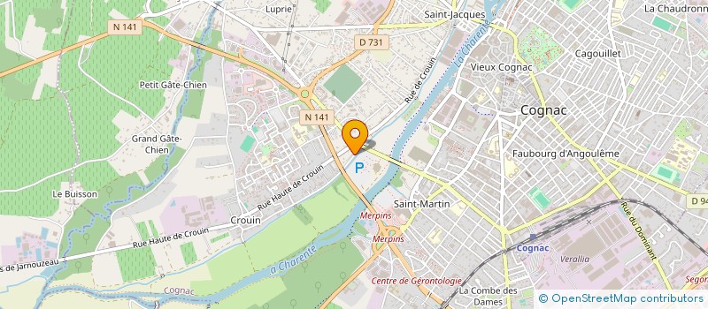 localisation de l'entreprise MONSIEUR LOICK VIGEANT à COGNAC