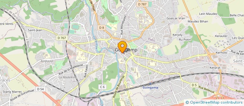 localisation de l'entreprise MONSIEUR LOIK LE GRIGUER à GUINGAMP