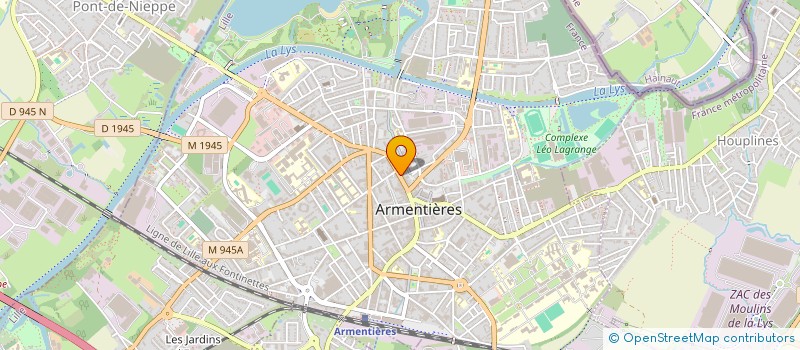 localisation de l'entreprise MONSIEUR LOIS BORNE  ARMENTIERES