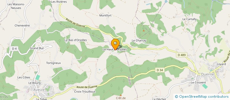 localisation de l'entreprise MONSIEUR LOIS MONTAGNE à AVEIZE