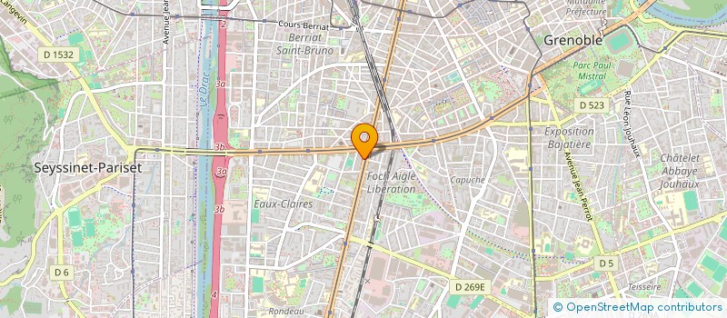 localisation de l'entreprise MONSIEUR LOIS ROUQUAIROL  GRENOBLE