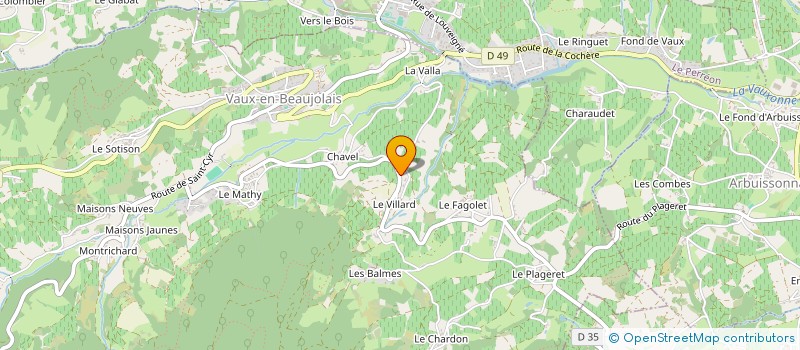 localisation de l'entreprise MONSIEUR LOIS VERDIER  VAUX-EN-BEAUJOLAIS