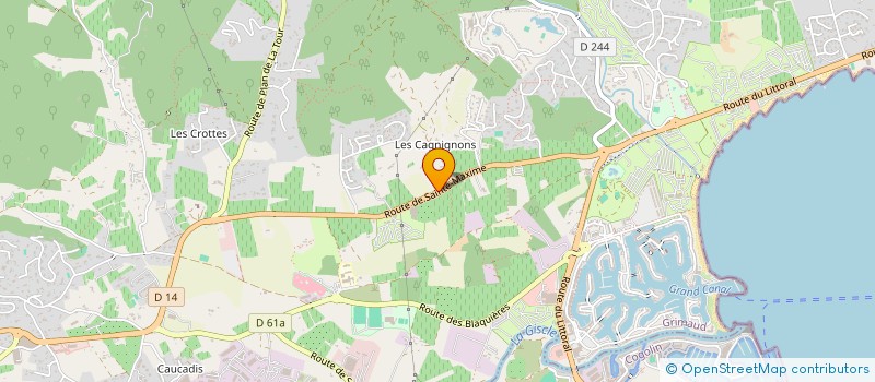 localisation de l'entreprise MONSIEUR LOIS VIOLET  GRIMAUD