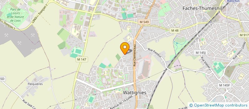 localisation de l'entreprise MONSIEUR LOKMAN MEZIANI  WATTIGNIES