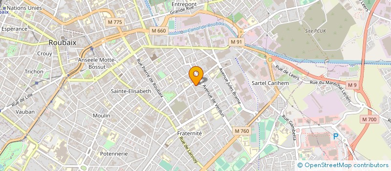 localisation de l'entreprise MONSIEUR LOMY MAIS  ROUBAIX