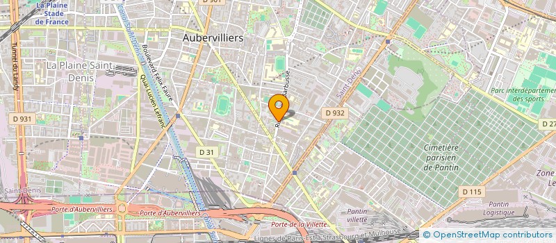 localisation de l'entreprise MONSIEUR LONCENY KABA  AUBERVILLIERS