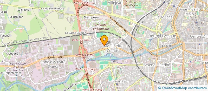 localisation de l'entreprise MONSIEUR LONNY BODIN  RENNES