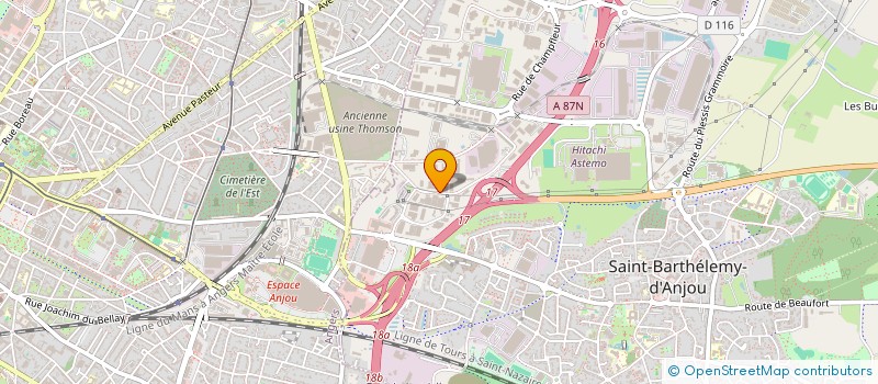 localisation de l'entreprise MONSIEUR LONY GEYLER  SAINT-BARTHELEMY-D'ANJOU