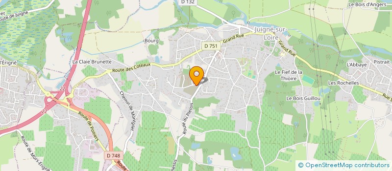 localisation de l'entreprise MONSIEUR LONY LEBRUN à LES GARENNES SUR LOIRE