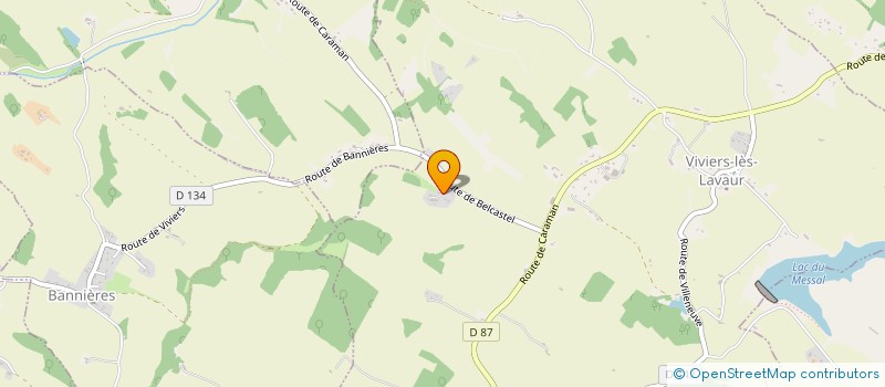 localisation de l'entreprise MONSIEUR LORAIN DARRIET  VIVIERS-LES-LAVAUR
