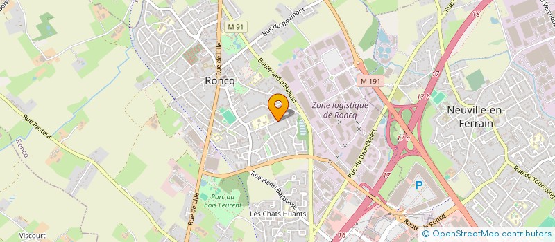 localisation de l'entreprise MONSIEUR LORENTZ PLACKOWSKI à RONCQ