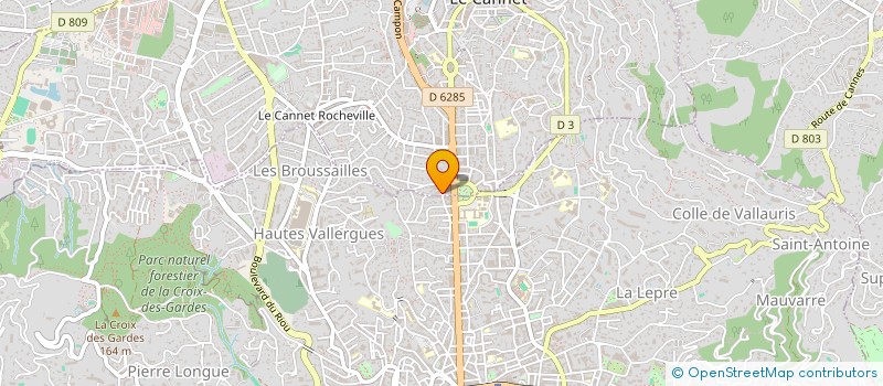 localisation de l'entreprise MONSIEUR LORENZO AMBESI à LE CANNET
