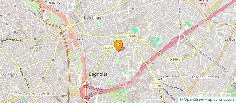 localisation de l'entreprise MONSIEUR LORENZO BIANCHI à BAGNOLET