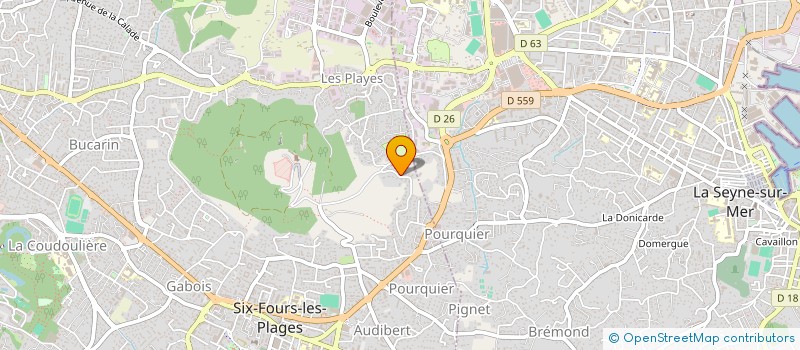 localisation de l'entreprise MONSIEUR LORENZO BRIMICOMBE à SIX-FOURS-LES-PLAGES