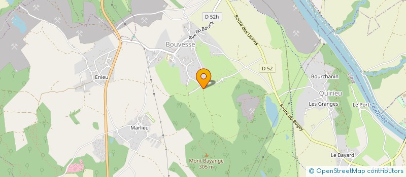 localisation de l'entreprise MONSIEUR LORENZO BRUNO à BOUVESSE-QUIRIEU