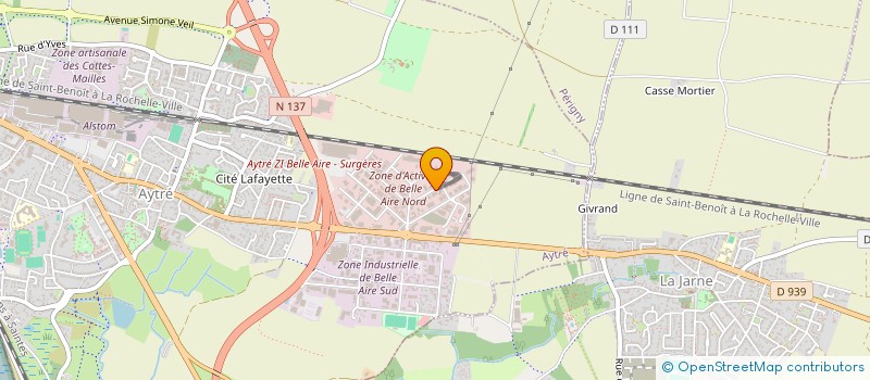 localisation de l'entreprise MONSIEUR LORENZO BUTREAU  AYTRE