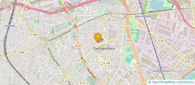 localisation de l'entreprise MONSIEUR LORENZO CASALI à GENNEVILLIERS