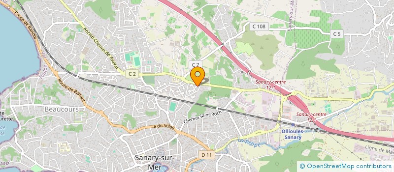 localisation de l'entreprise MONSIEUR LORENZO CHAMBON  SANARY-SUR-MER