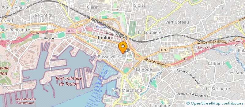 localisation de l'entreprise MONSIEUR LORENZO COSENTINO  TOULON