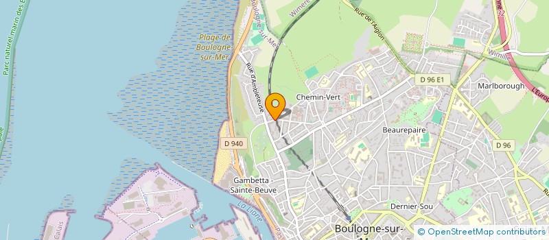 localisation de l'entreprise MONSIEUR LORENZO CREPIN  BOULOGNE-SUR-MER