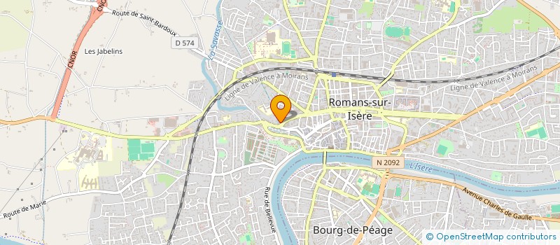 localisation de l'entreprise MONSIEUR LORENZO CROUCHIT  ROMANS-SUR-ISERE