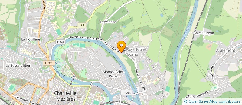 localisation de l'entreprise MONSIEUR LORENZO DEL GIGLIO  MONTCY-NOTRE-DAME