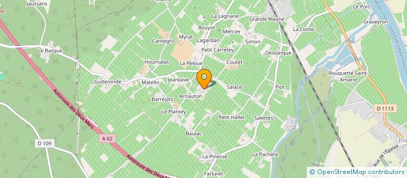 localisation de l'entreprise MONSIEUR LORENZO DEPRUN  BARSAC