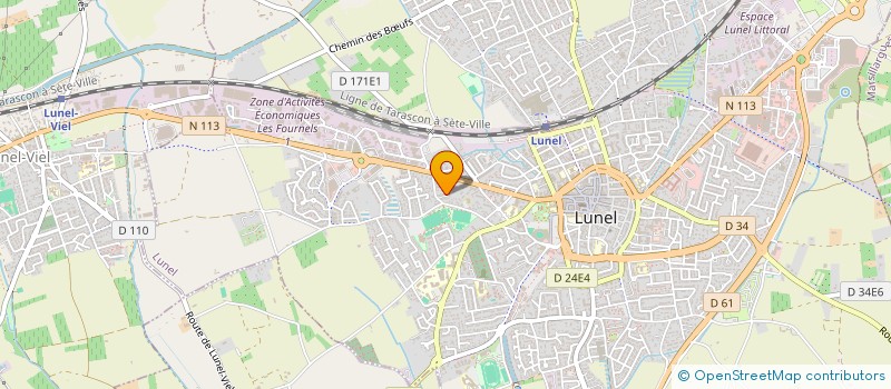 localisation de l'entreprise MONSIEUR LORENZO DEVIGNE  LUNEL