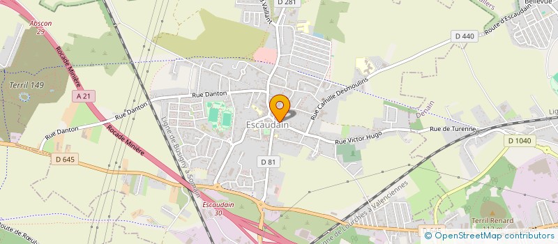 localisation de l'entreprise MONSIEUR LORENZO DI GIOVANNI  ESCAUDAIN