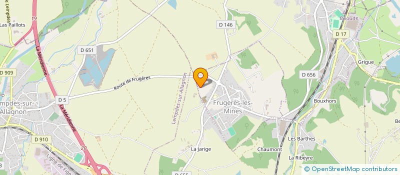 localisation de l'entreprise MONSIEUR LORENZO ESPINOS  FRUGERES-LES-MINES