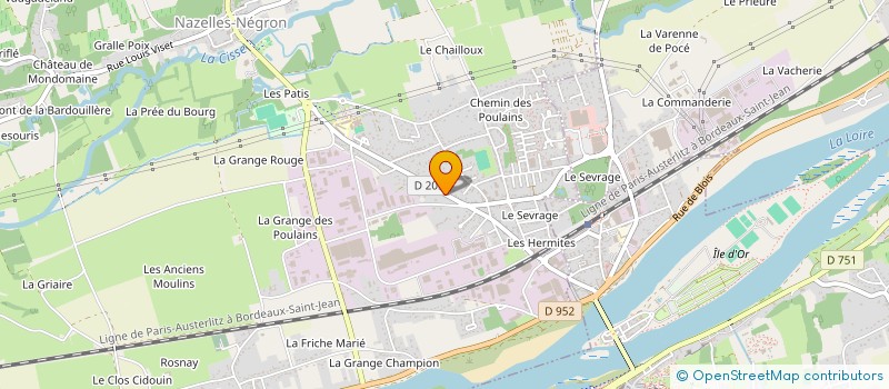 localisation de l'entreprise MONSIEUR LORENZO FERREIRA  NAZELLES-NEGRON