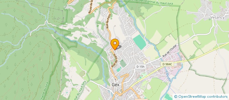 localisation de l'entreprise MONSIEUR LORENZO FRANZA  GEX