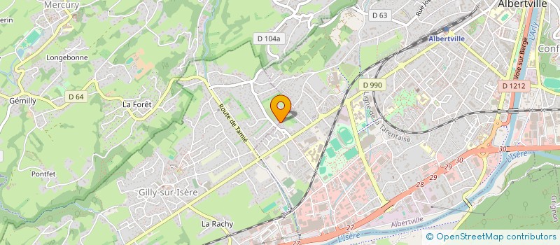 localisation de l'entreprise MONSIEUR LORENZO GUEDDARI  ALBERTVILLE