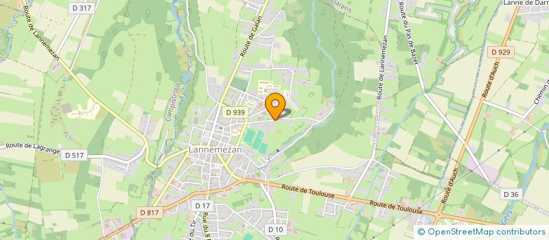 localisation de l'entreprise MONSIEUR LORENZO HELLIER  LANNEMEZAN