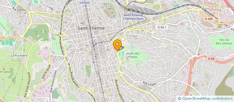 localisation de l'entreprise MONSIEUR LORENZO LA MARCA  SAINT-ETIENNE