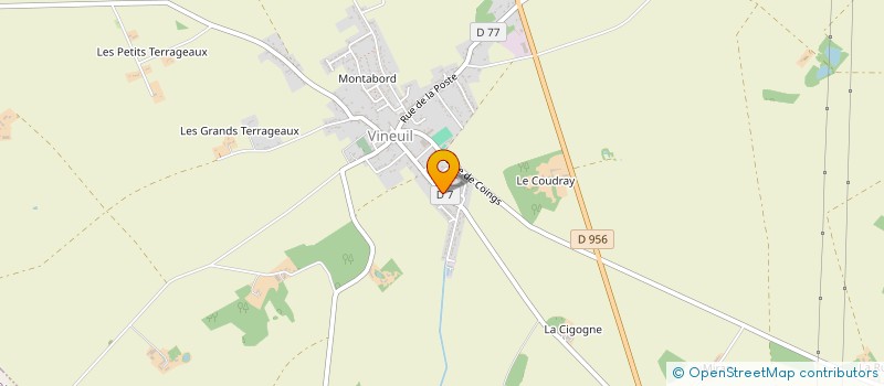 localisation de l'entreprise MONSIEUR LORENZO LAROA  VINEUIL