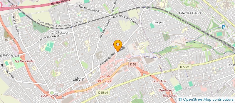 localisation de l'entreprise MONSIEUR LORENZO MONIER à LIEVIN
