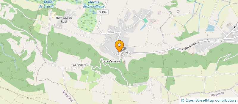 localisation de l'entreprise MONSIEUR LORENZO MUSCILLO  VIGNIEU