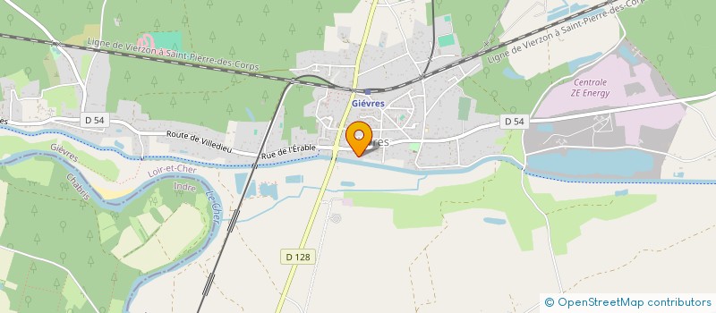 localisation de l'entreprise MONSIEUR LORENZO PAILLET  GIEVRES