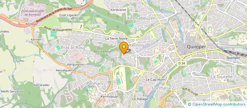 localisation de l'entreprise MONSIEUR LORENZO-PATRICK UCUNCU  QUIMPER