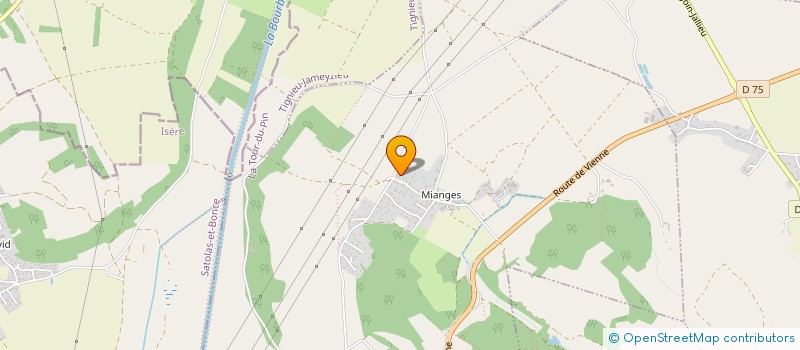 localisation de l'entreprise MONSIEUR LORENZO POMPILIO  CHAMAGNIEU