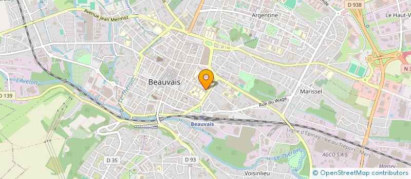 localisation de l'entreprise MONSIEUR LORENZO RAGUSA  BEAUVAIS