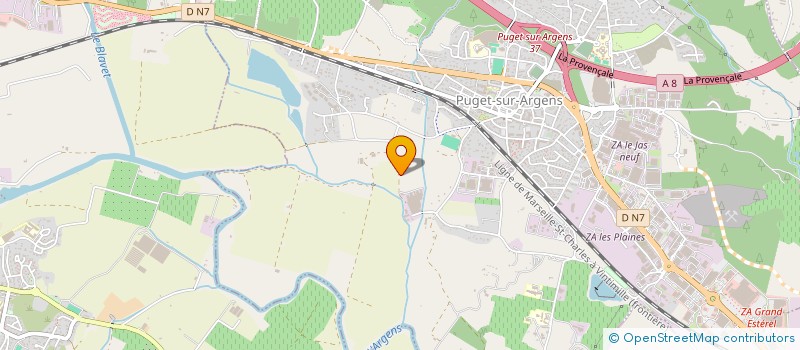 localisation de l'entreprise MONSIEUR LORENZO RIVIERA  PUGET-SUR-ARGENS