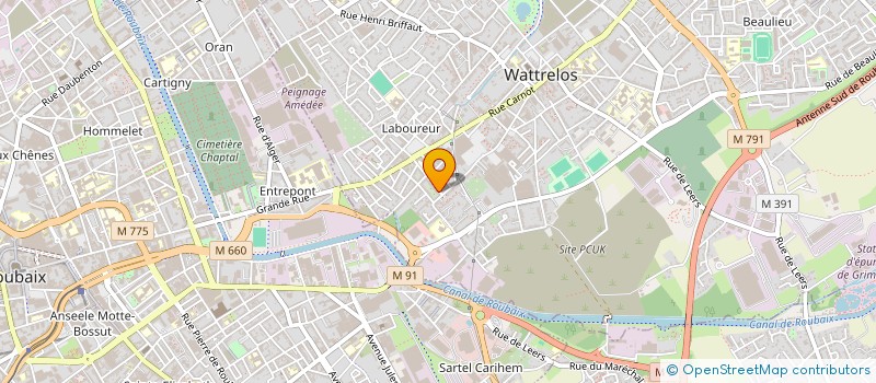 localisation de l'entreprise MONSIEUR LORENZO ROGER  WATTRELOS