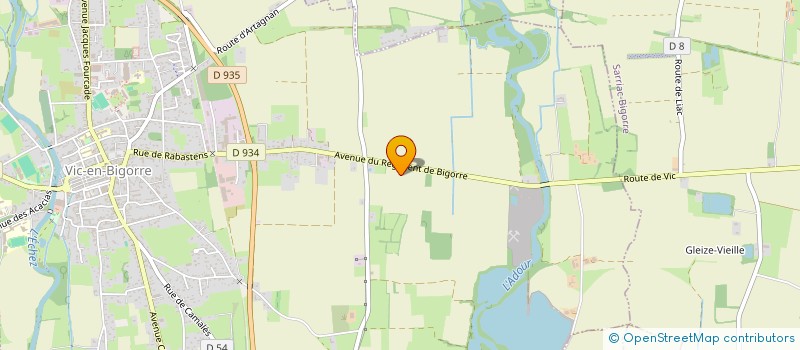 localisation de l'entreprise MONSIEUR LORENZO ROUTYA  VIC-EN-BIGORRE
